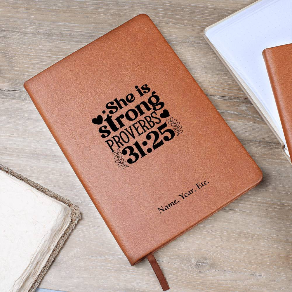 She is Strong - Vegan Leather Journal
