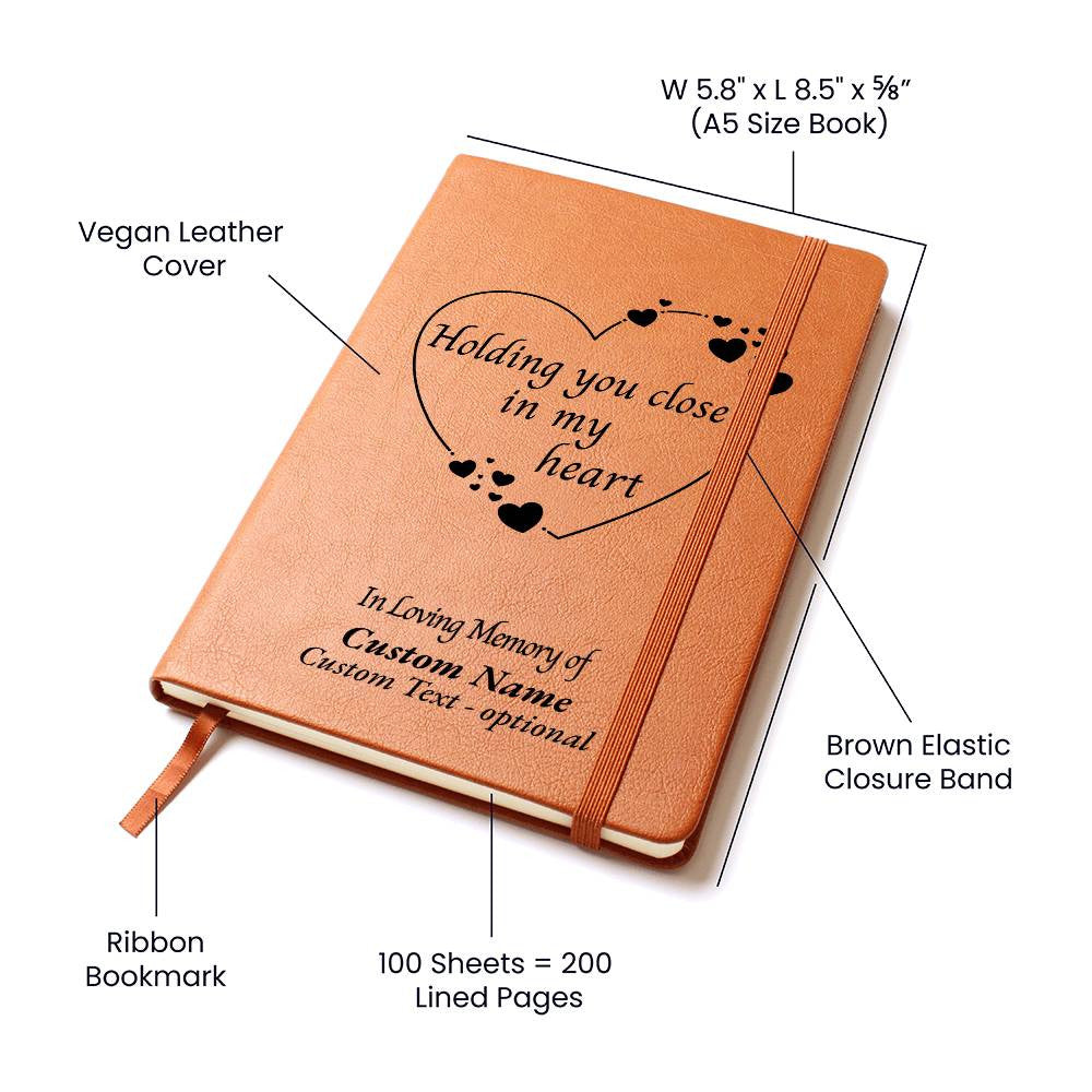 Holding you close - Vegan Leather Journal