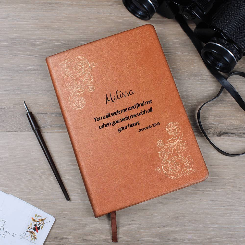 You Will Seek Me - Vegan Leather Journal