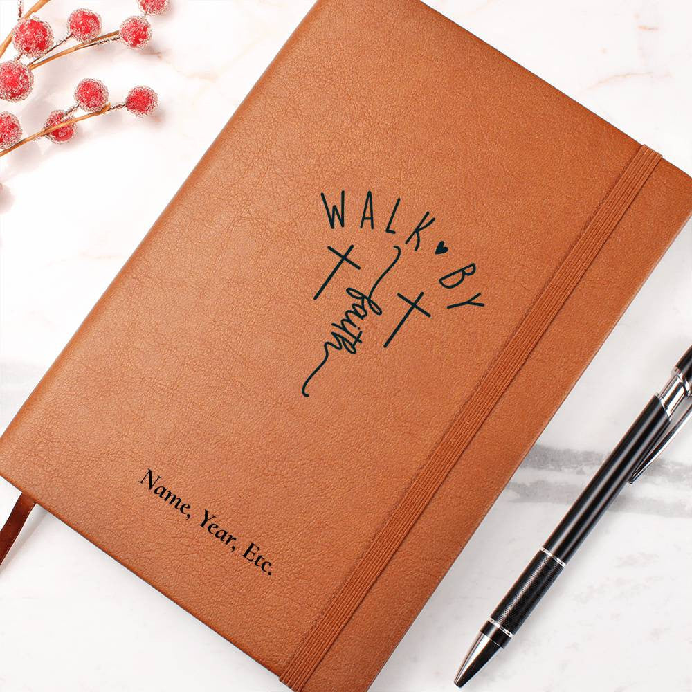 Walk by faith - Vegan Leather Journal