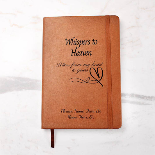 Whispers to Heaven - Vegan Leather Journal