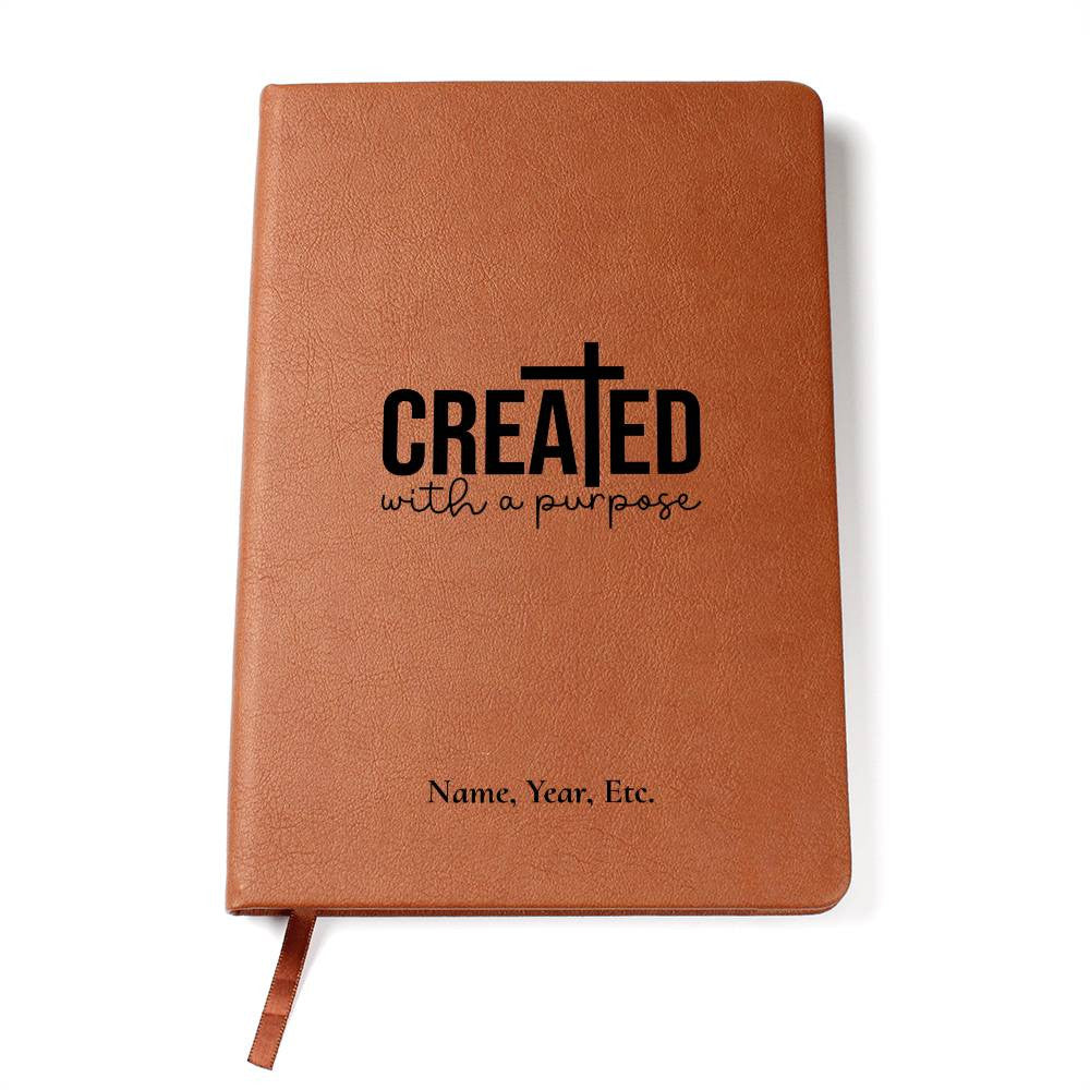 Created with a purpose - Vegan Leather Journal