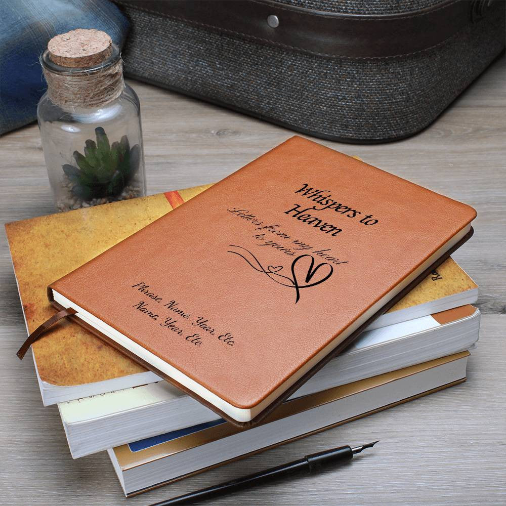 Whispers to Heaven - Vegan Leather Journal