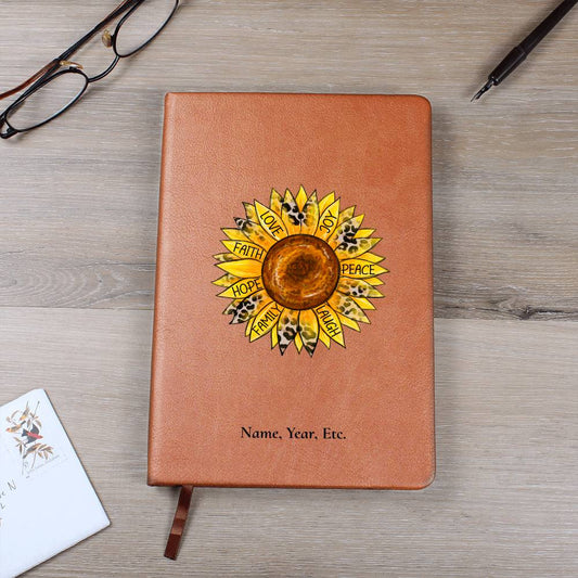 Faith, Love, Joy - Vegan Leather Journal