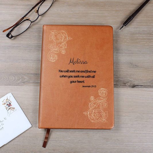 You Will Seek Me - Vegan Leather Journal