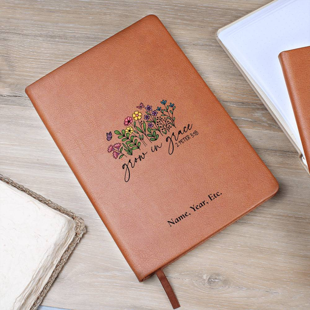 Grow in Grace - Vegan Leather Journal