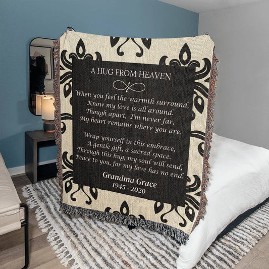 A Hug From Heaven - Heirloom Woven Blanket
