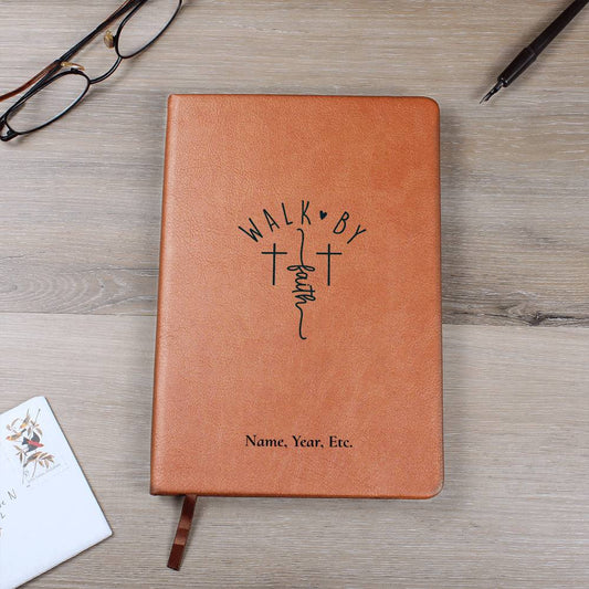 Walk by faith - Vegan Leather Journal