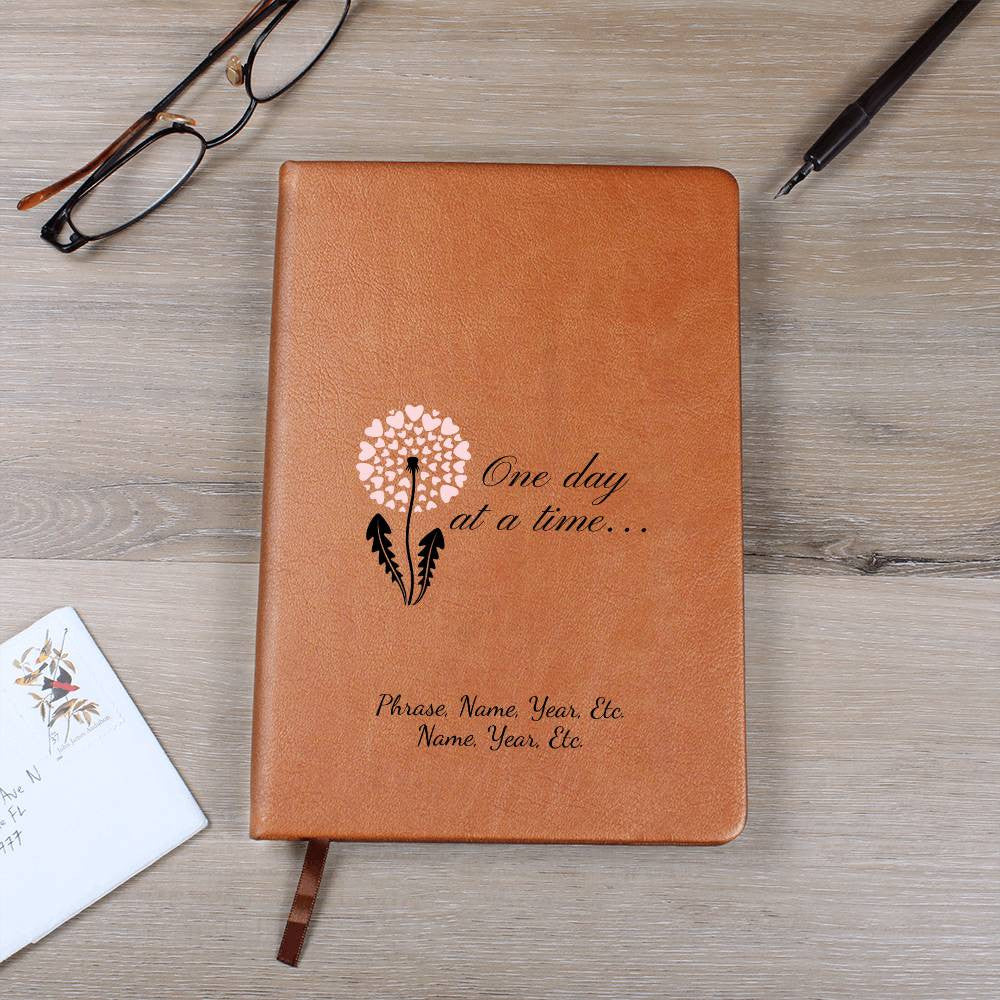 One day at a time - Vegan Leather Journal