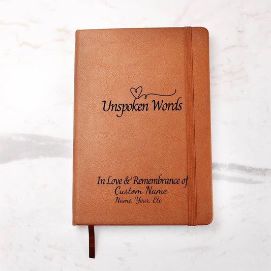 Unspoken Words - Vegan Leather Journal