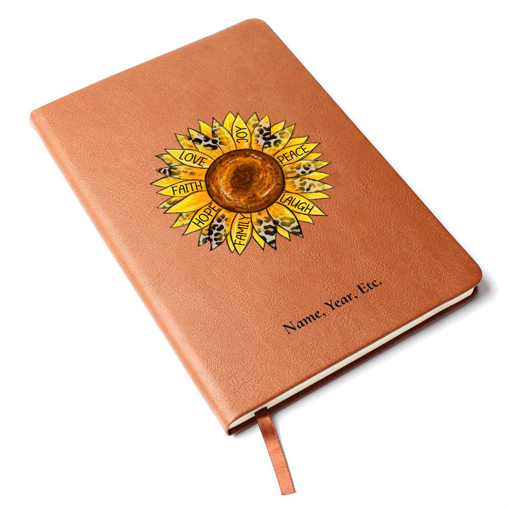 Faith, Love, Joy - Vegan Leather Journal