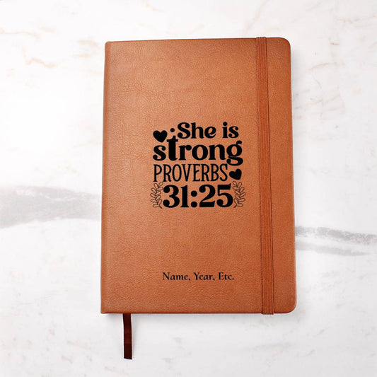 She is Strong - Vegan Leather Journal
