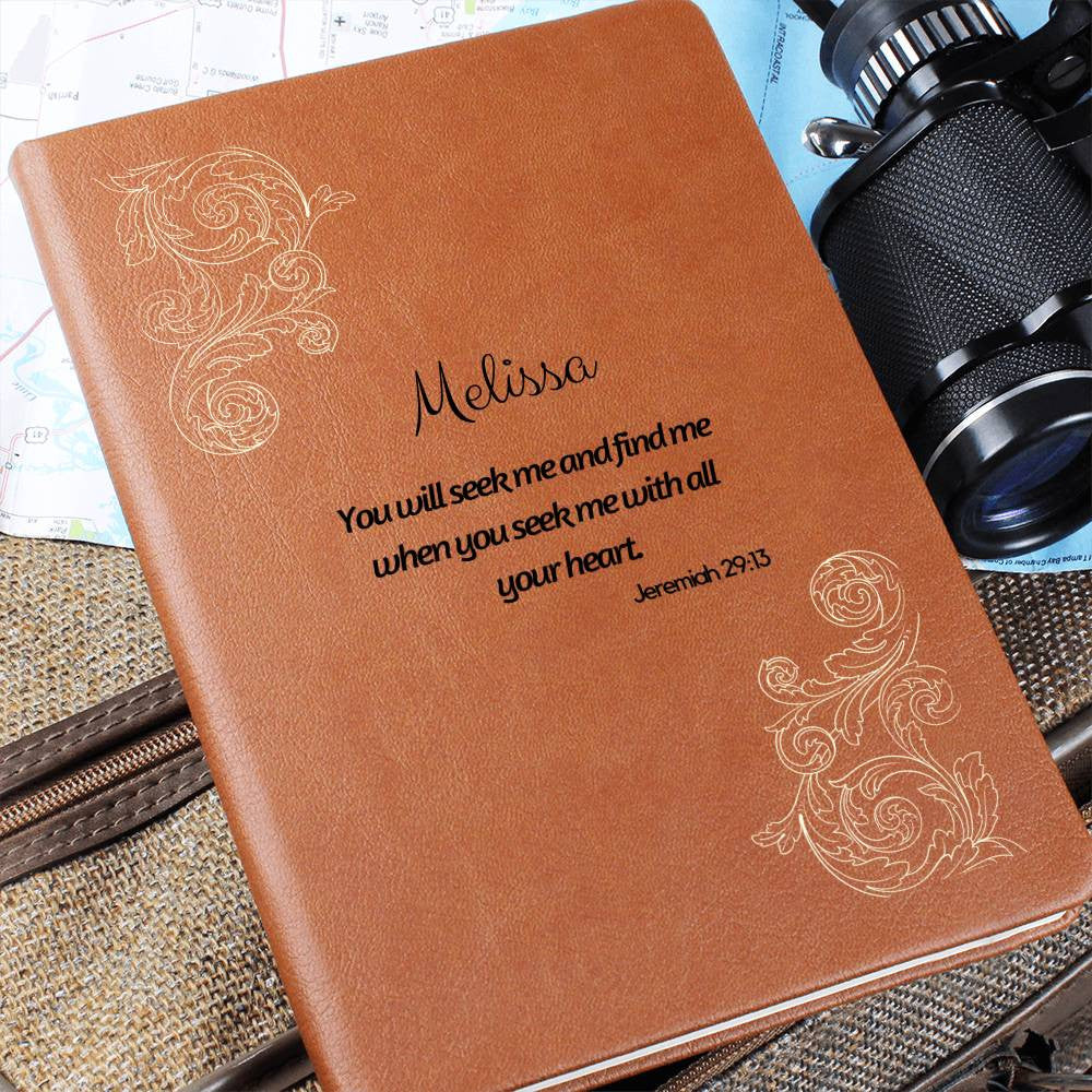 You Will Seek Me - Vegan Leather Journal