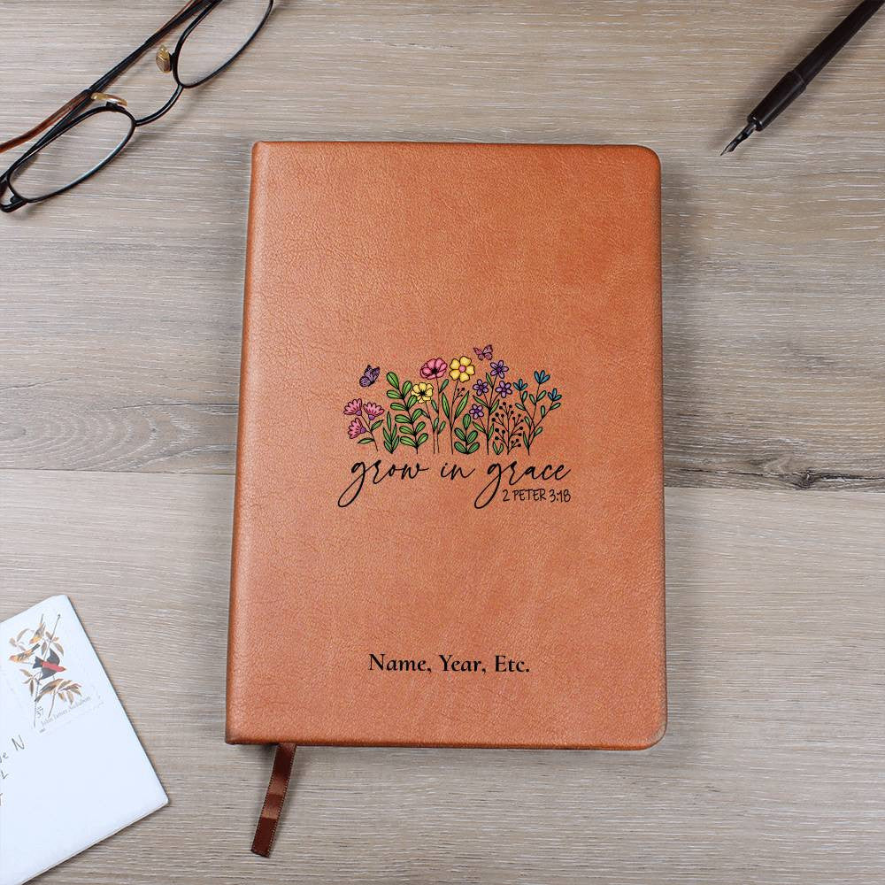 Grow in Grace - Vegan Leather Journal