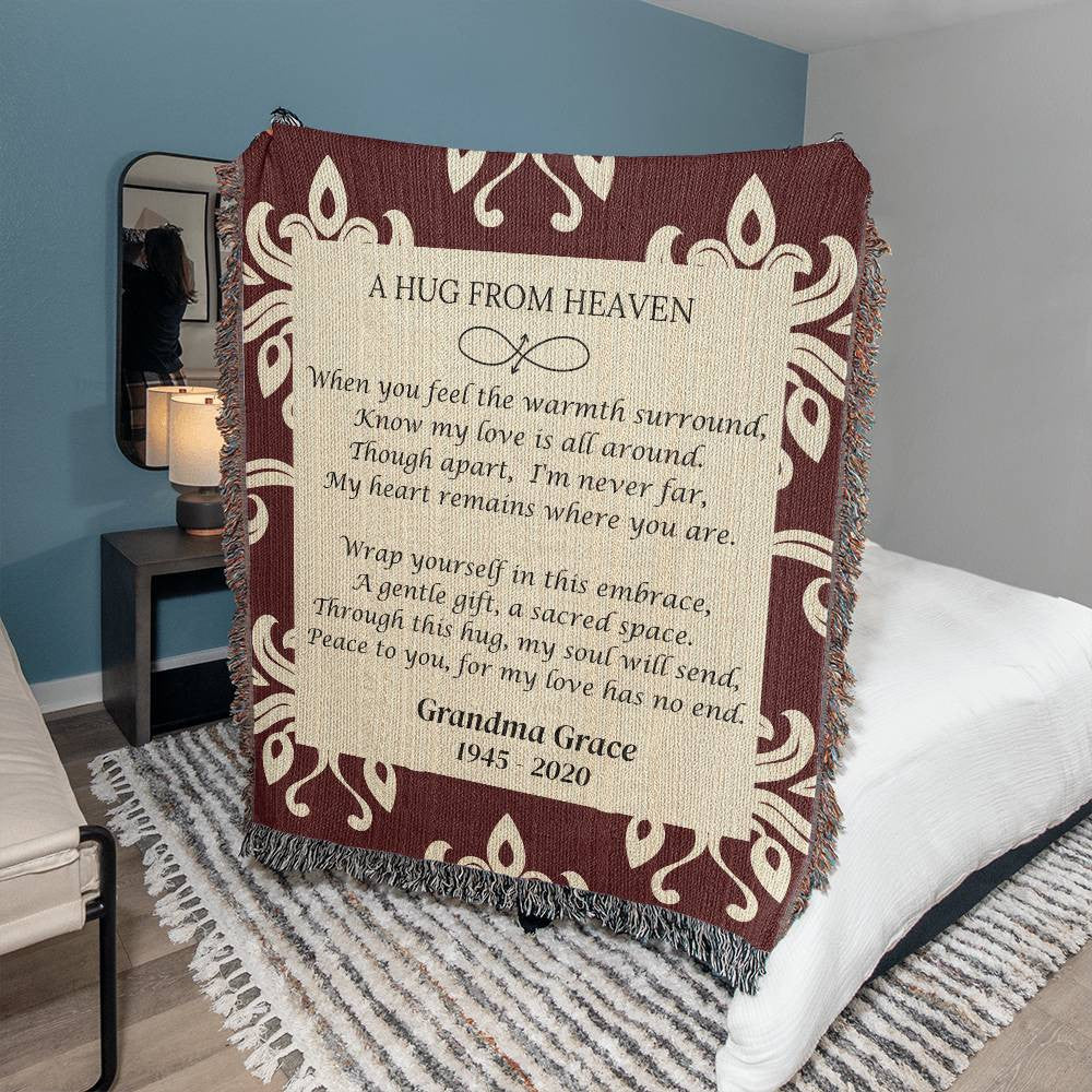 A Hug From Heaven - Heirloom Woven Blanket