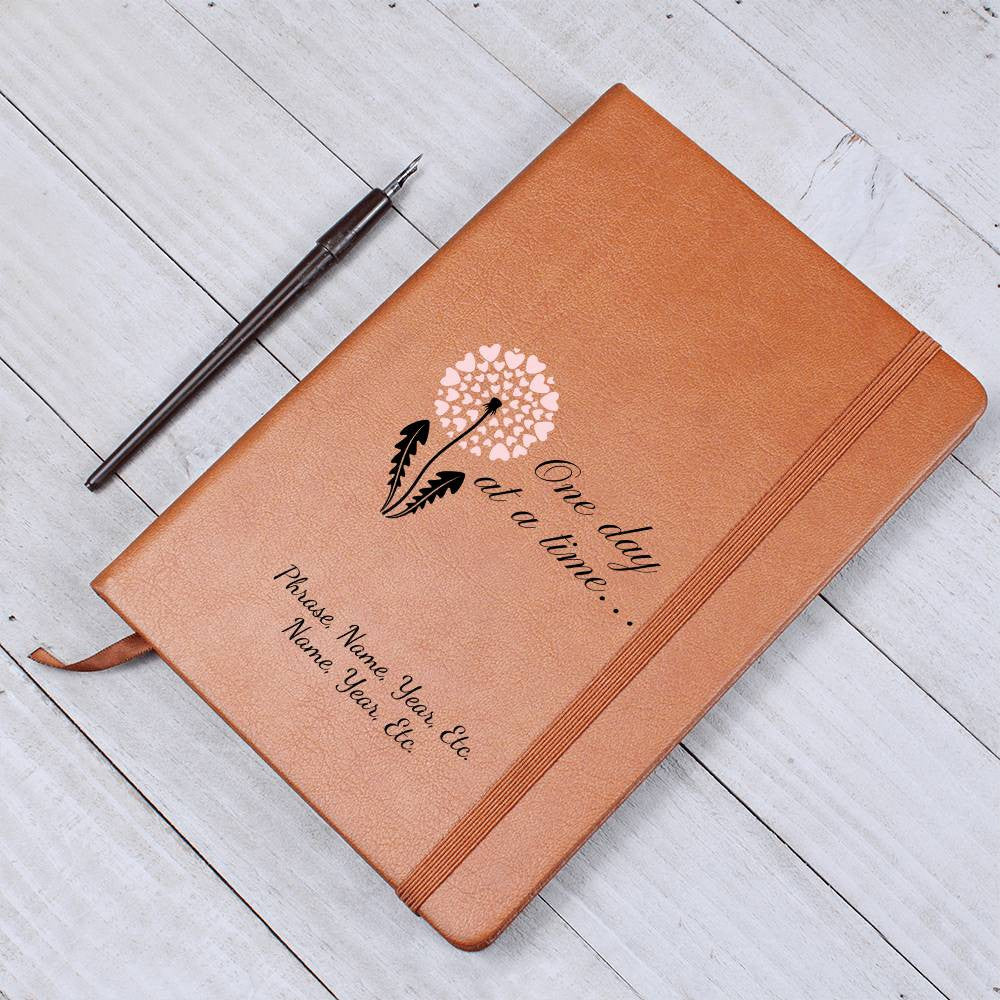 One day at a time - Vegan Leather Journal