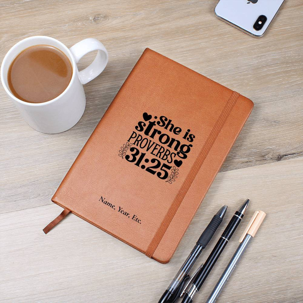 She is Strong - Vegan Leather Journal