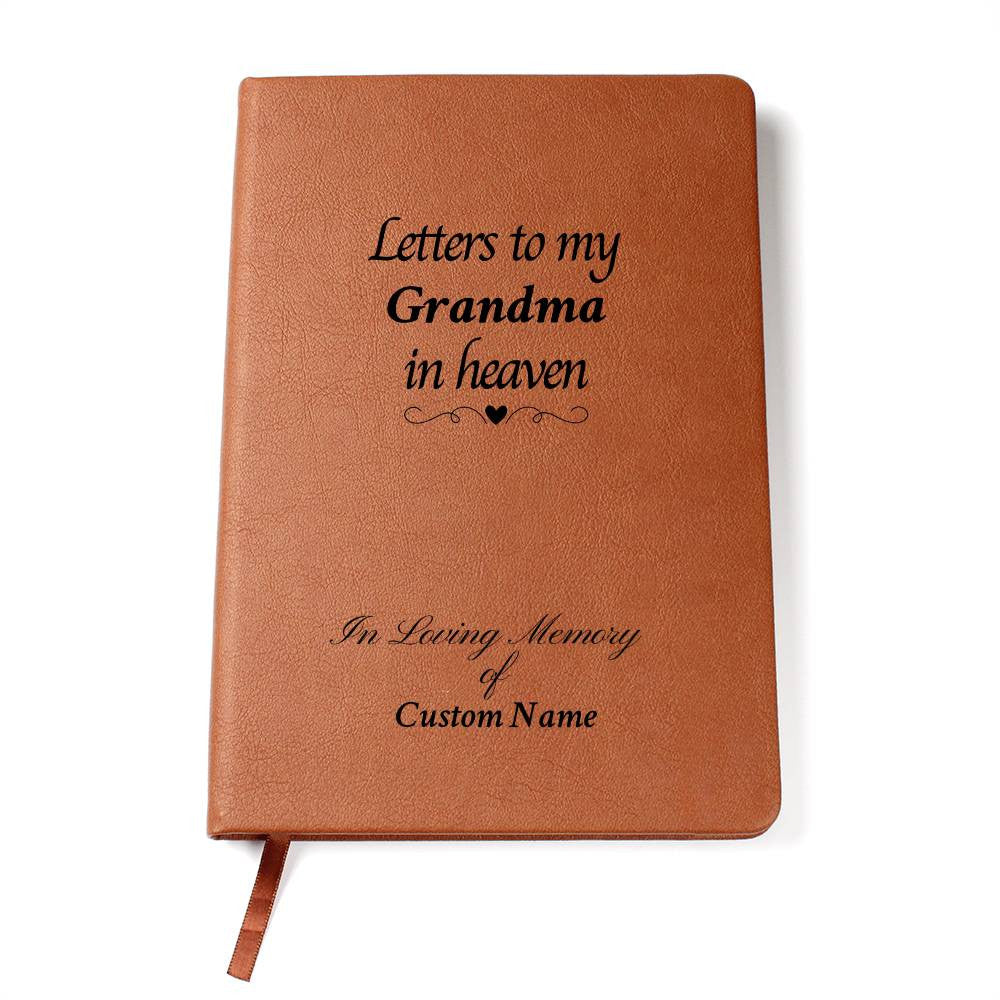 Letters to my {custom} in heaven - Vegan Leather Journal