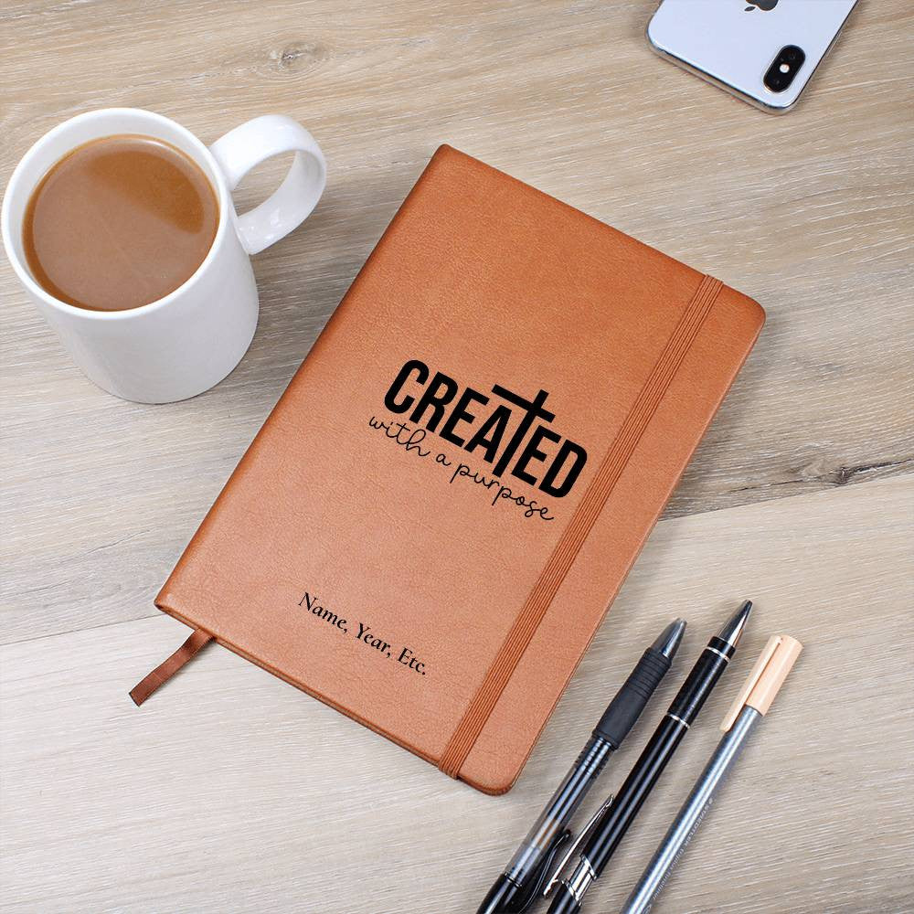 Created with a purpose - Vegan Leather Journal