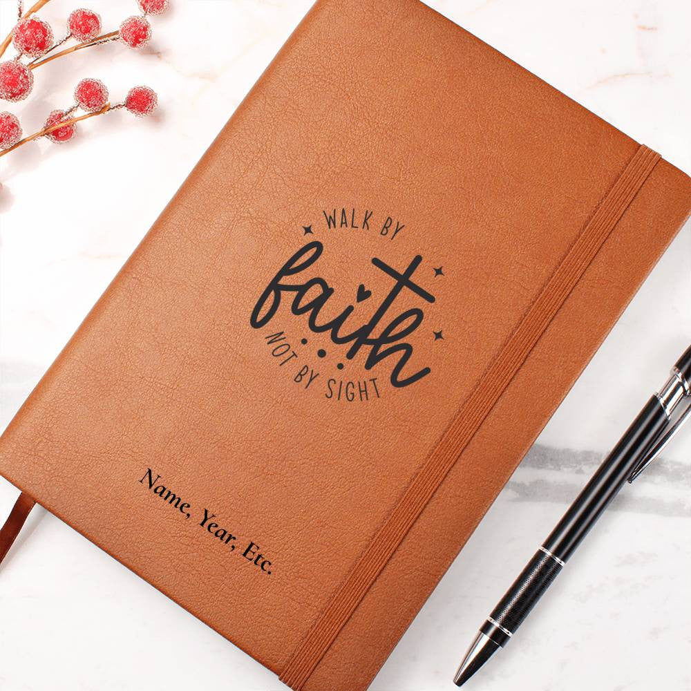 Walk by Faith - Vegan Leather Journal