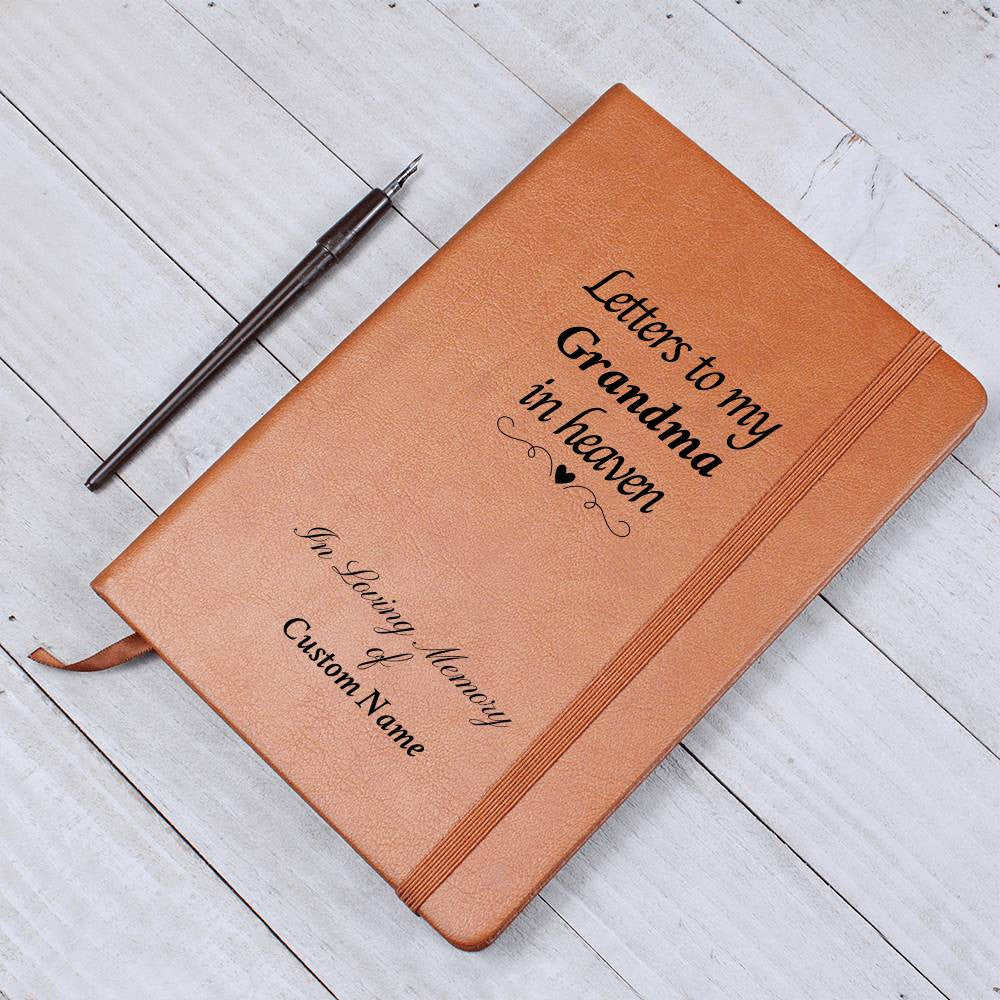 Letters to my {custom} in heaven - Vegan Leather Journal