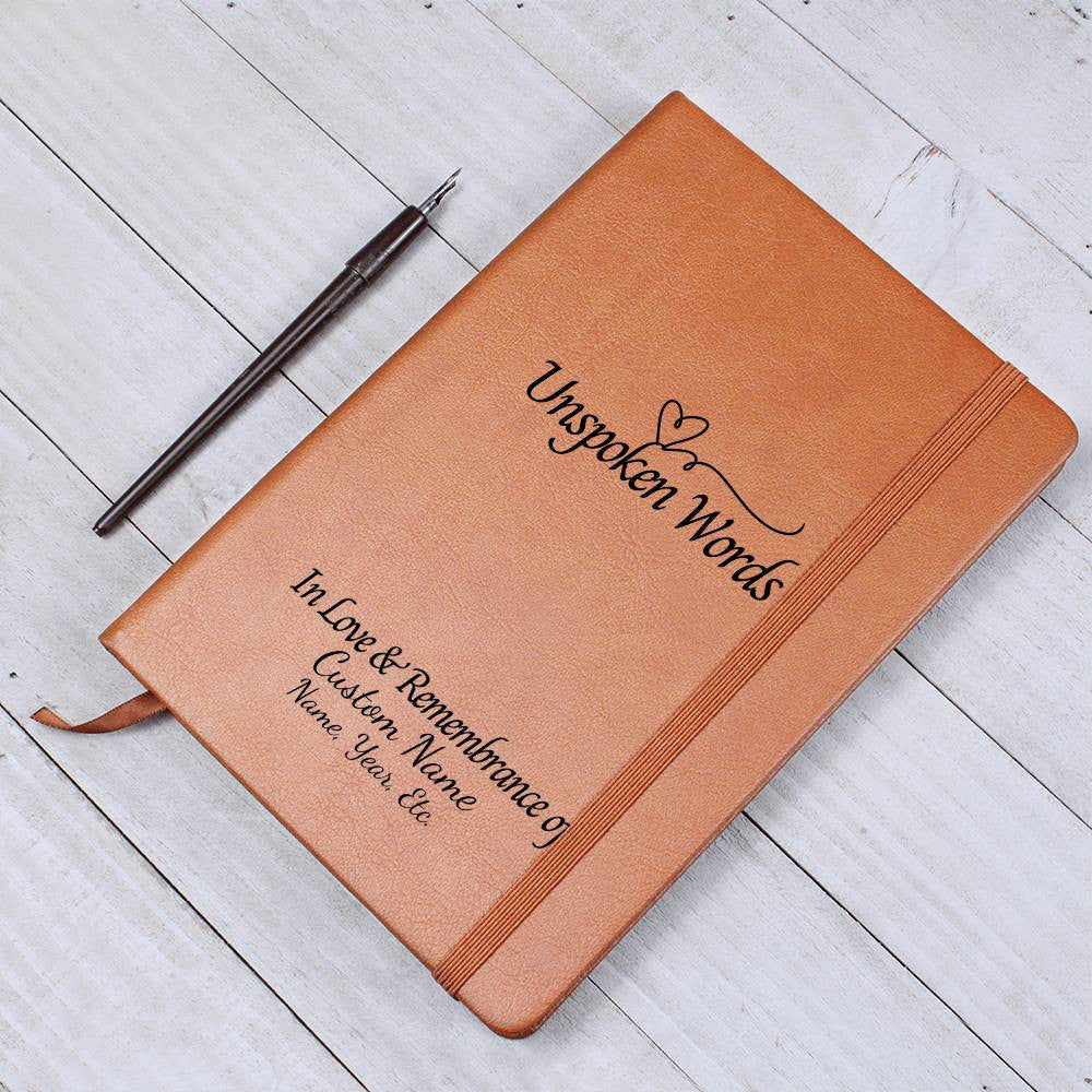 Unspoken Words - Vegan Leather Journal