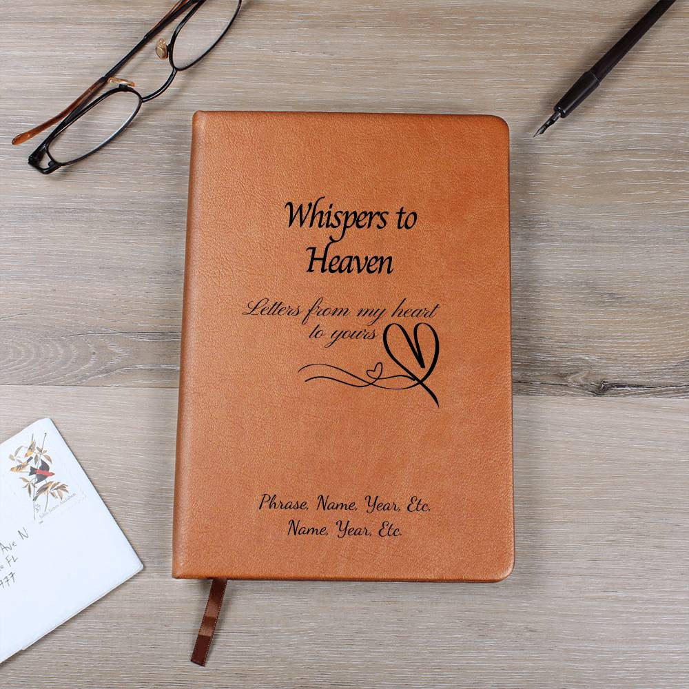Whispers to Heaven - Vegan Leather Journal