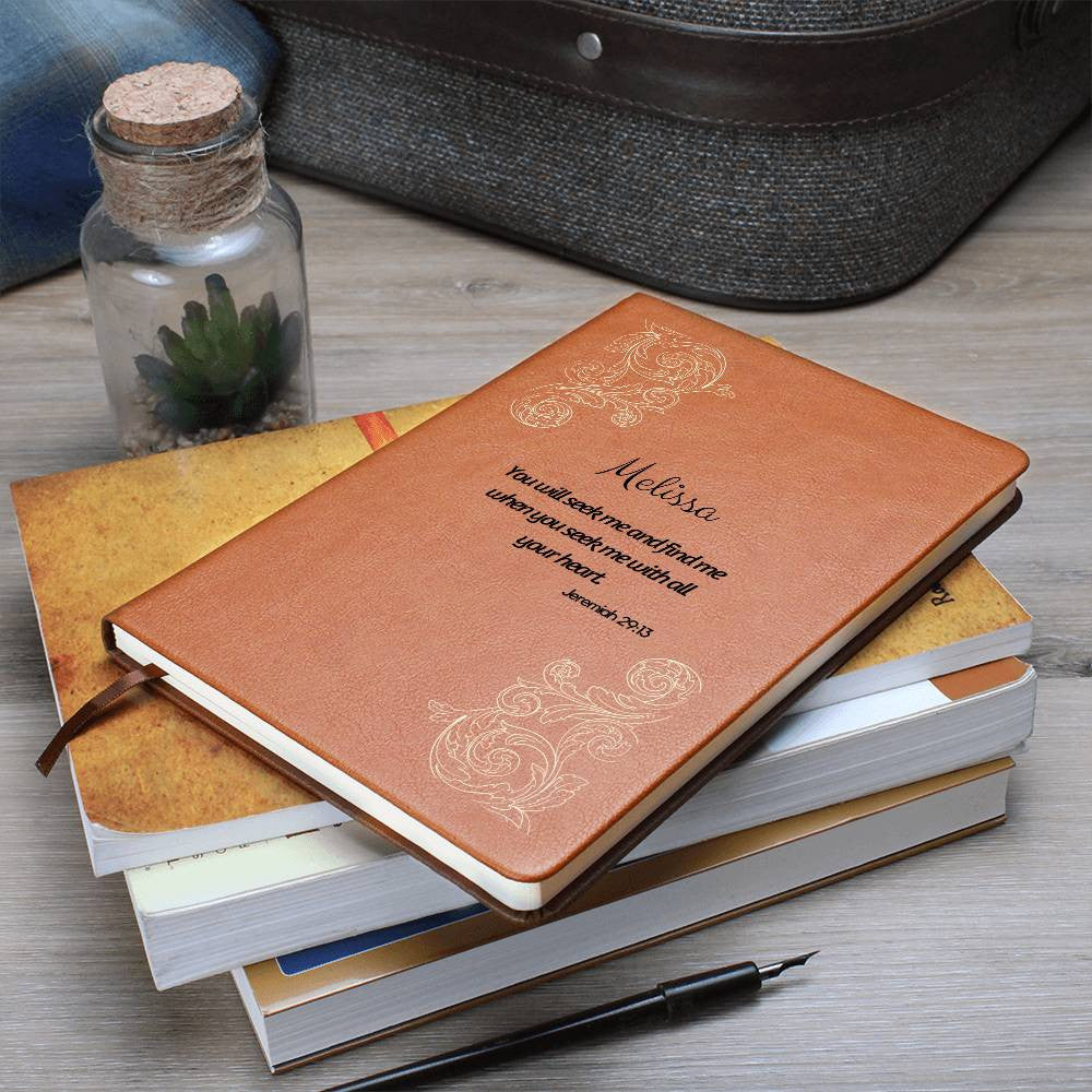 You Will Seek Me - Vegan Leather Journal