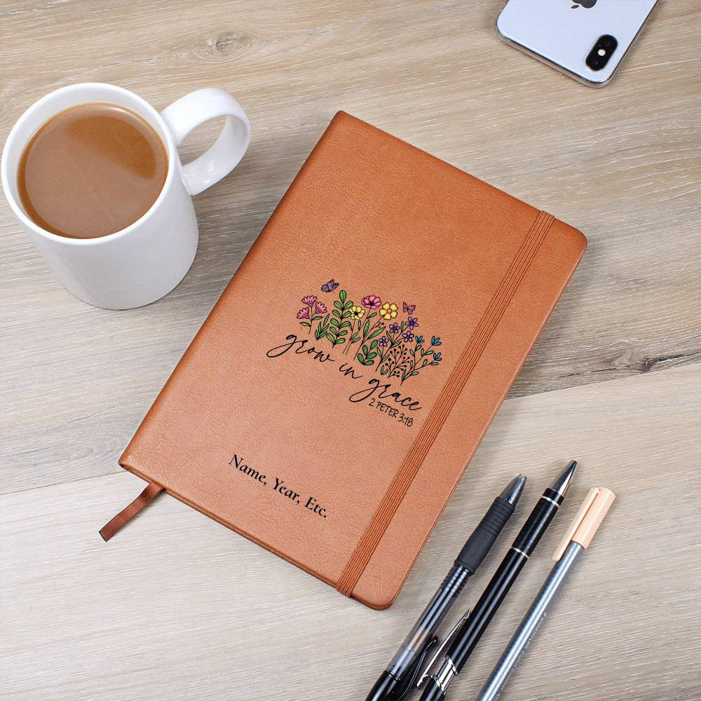 Grow in Grace - Vegan Leather Journal