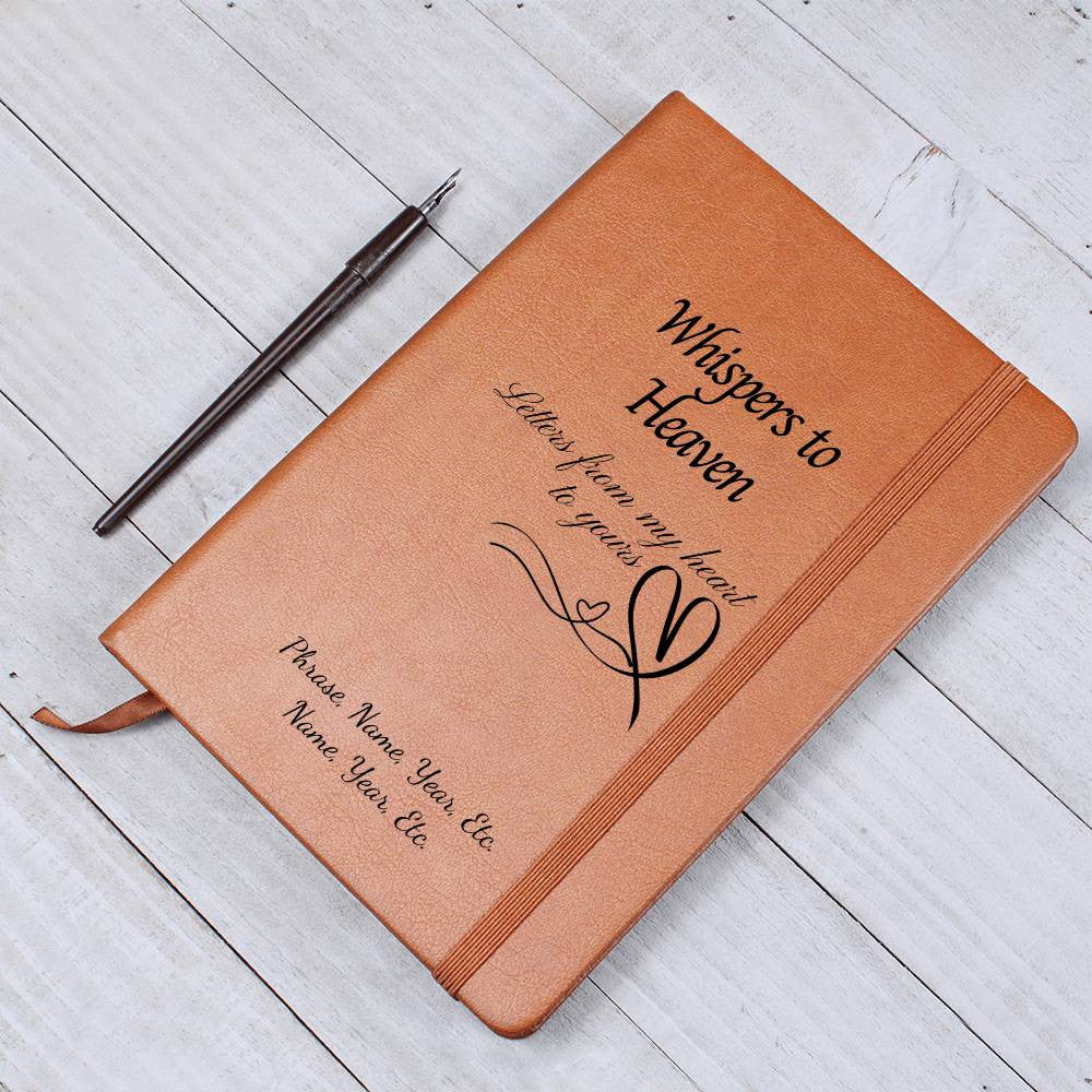 Whispers to Heaven - Vegan Leather Journal