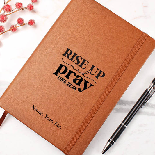 Rise Up and Pray - Vegan Leather Journal