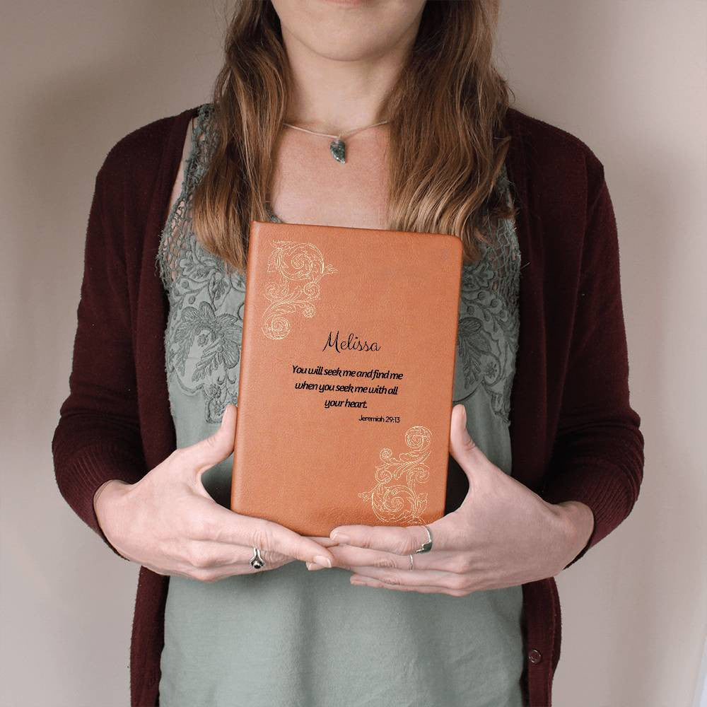 You Will Seek Me - Vegan Leather Journal