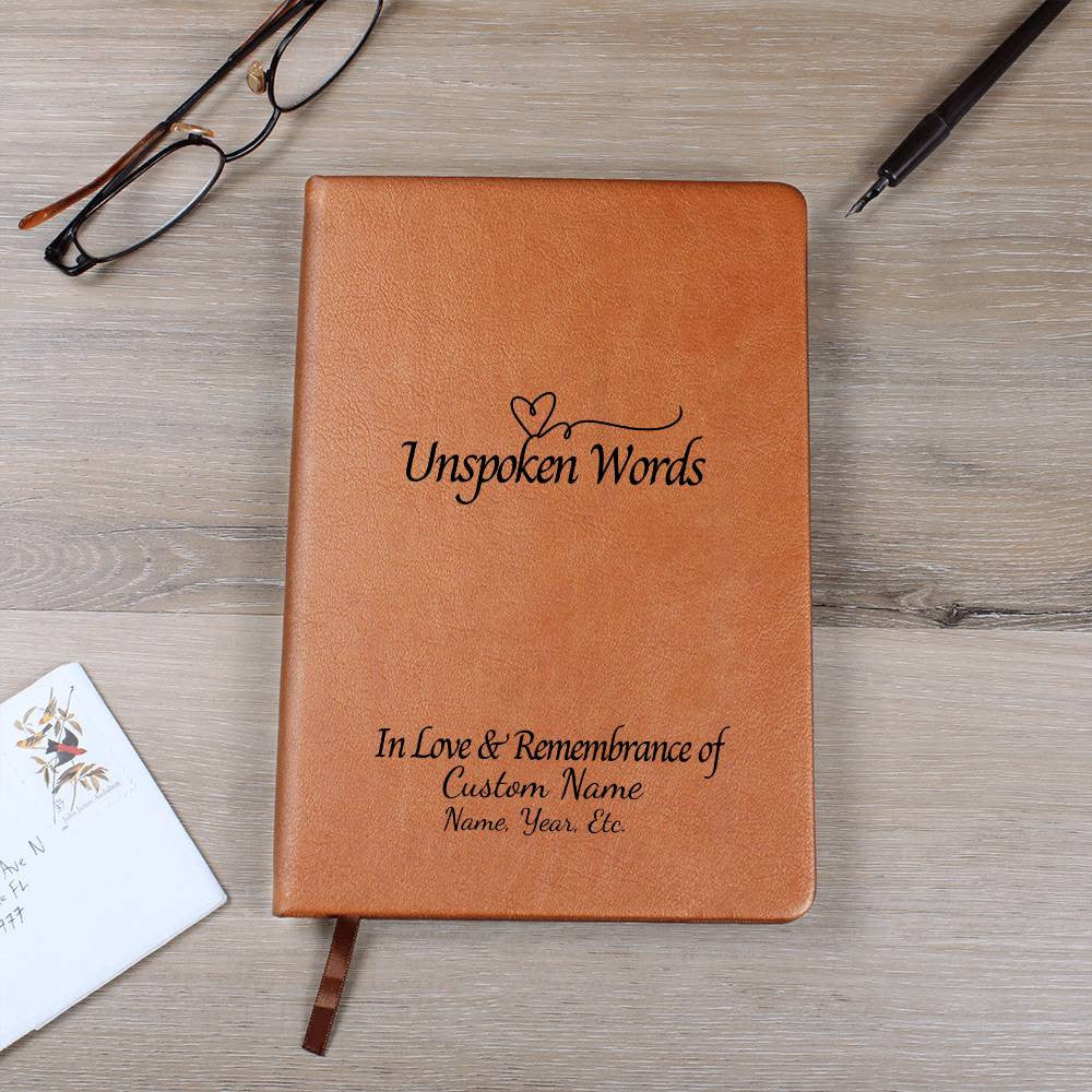 Unspoken Words - Vegan Leather Journal