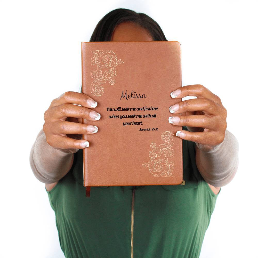 You Will Seek Me - Vegan Leather Journal