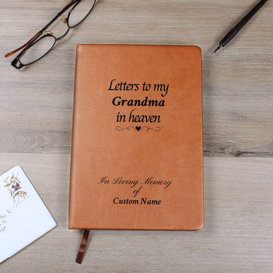 Letters to my {custom} in heaven - Vegan Leather Journal
