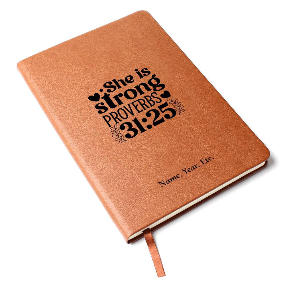 She is Strong - Vegan Leather Journal