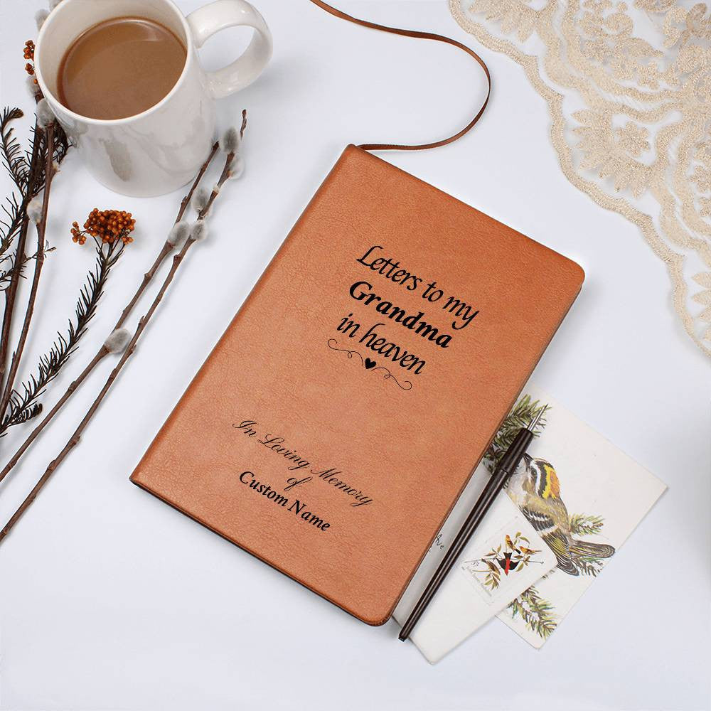 Letters to my {custom} in heaven - Vegan Leather Journal