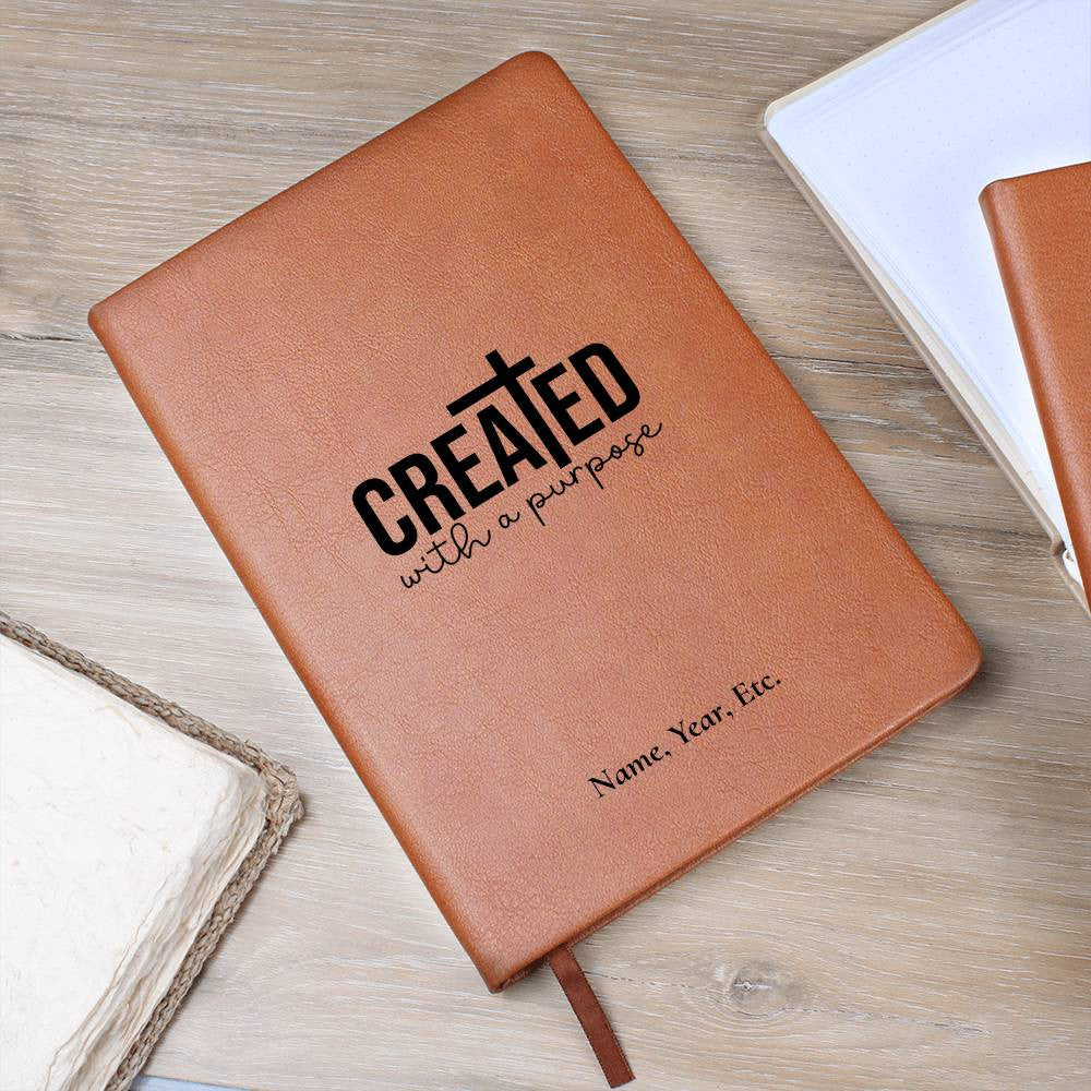 Created with a purpose - Vegan Leather Journal