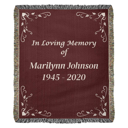 In Loving Memory - Heirloom Woven Blanket