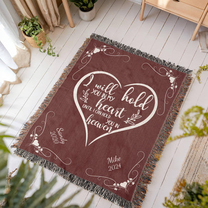 I Will Hold You In My Heart - Heirloom Woven Blanket