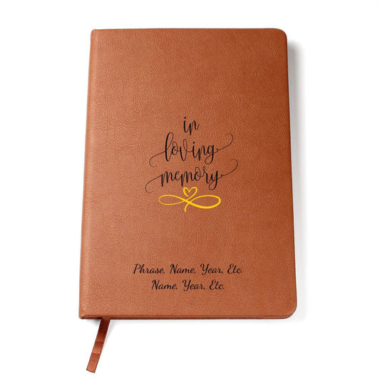 In Loving Memory - Graphic Leather Journal