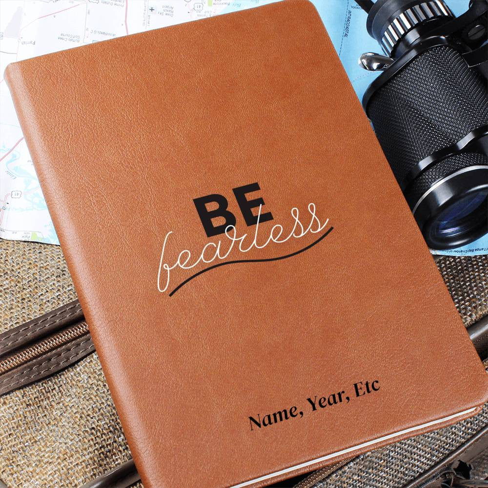 Be Fearless - Graphic Leather Journal