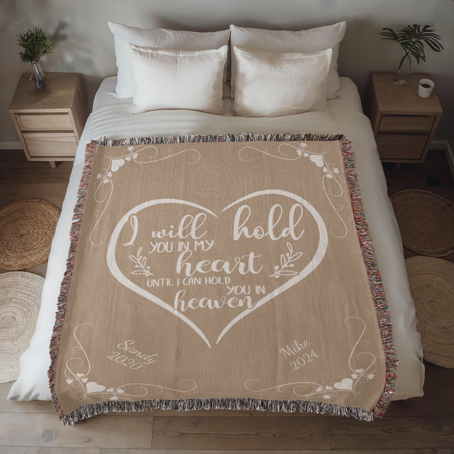 I Will Hold You In My Heart - Heirloom Woven Blanket