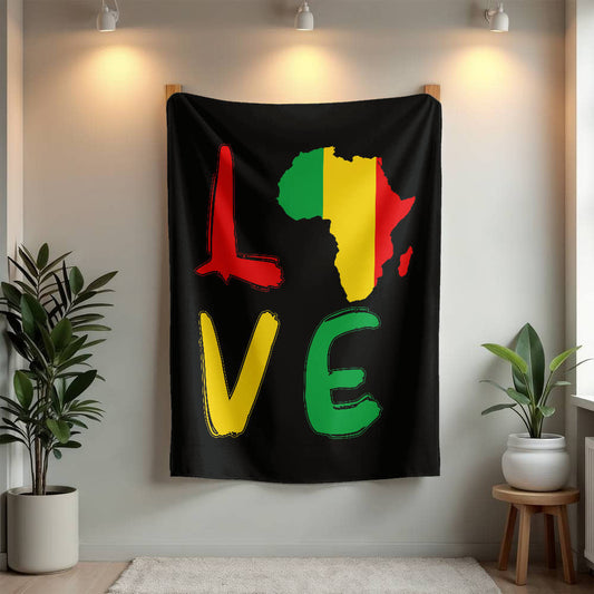 African Love - Luxury Mink Fleece Blanket