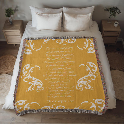 Forever in our hearts - Heirloom Woven Blanket