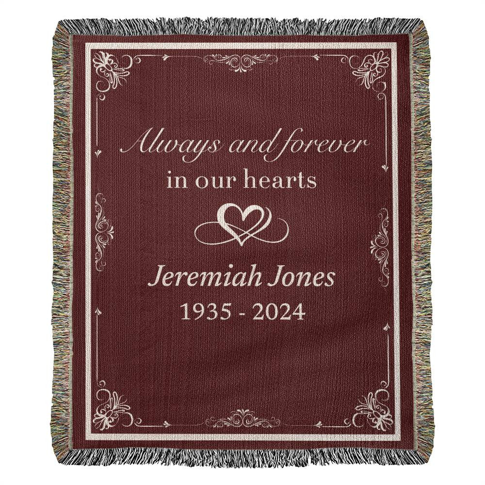 Always and Forever - Heirloom Woven Blanket (Personalized)