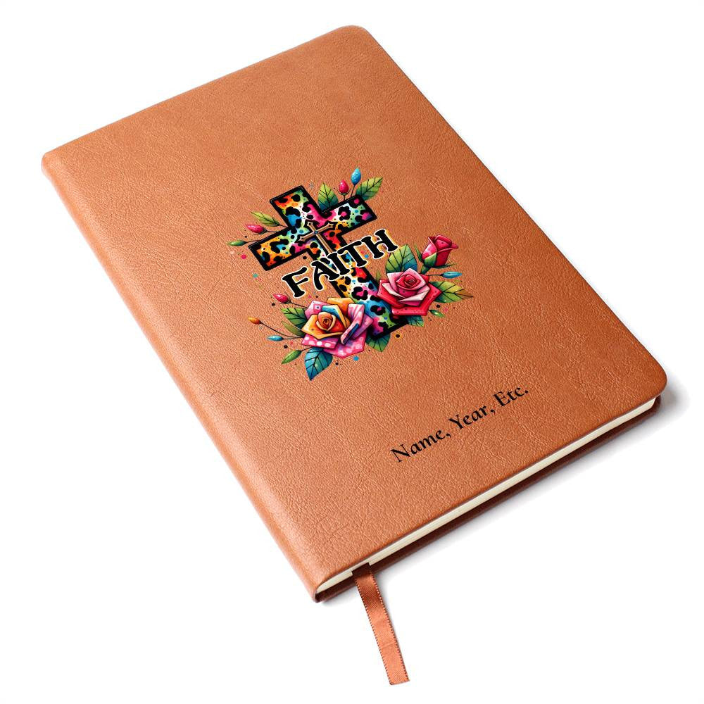 Faith - Graphic Leather Journal