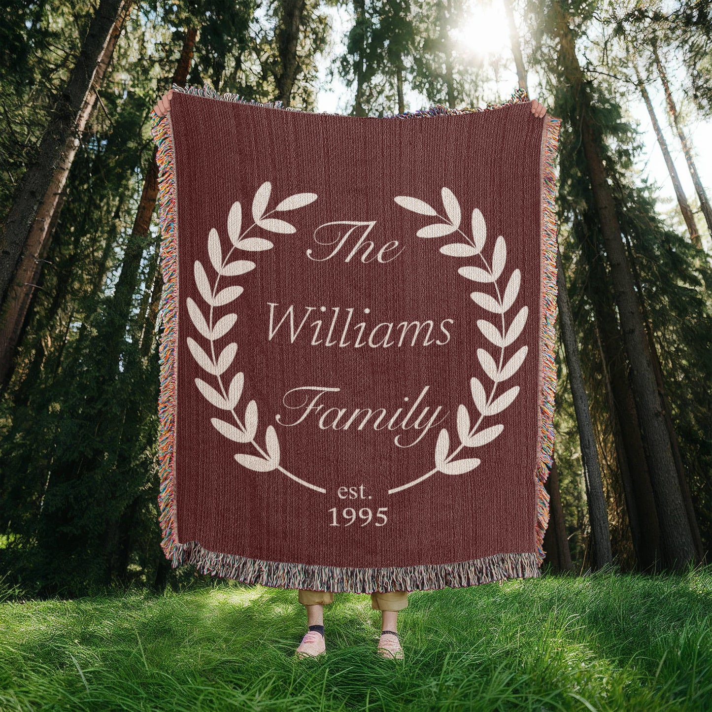 The Family - Established - Heirloom Woven Blanket (Personalized)