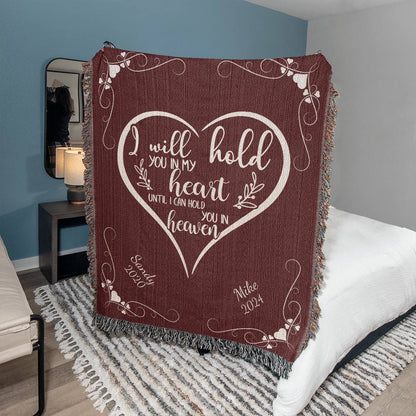 I Will Hold You In My Heart - Heirloom Woven Blanket