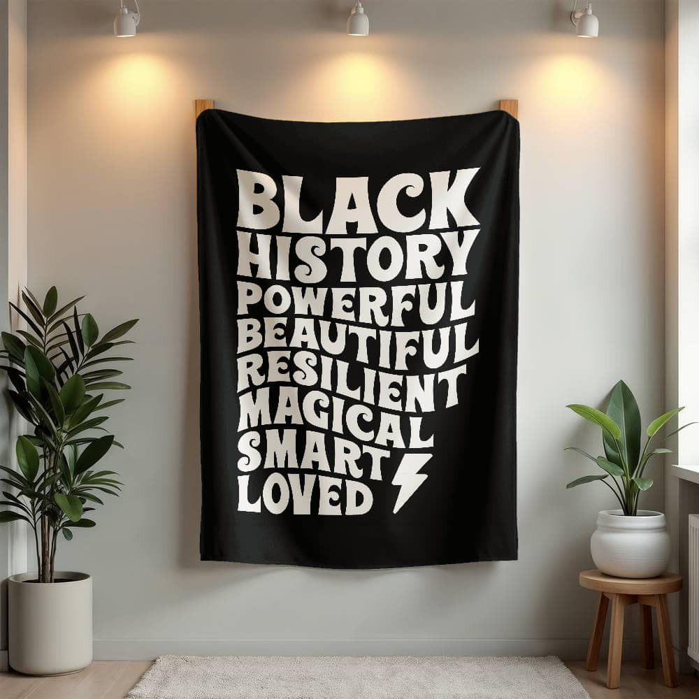 Black History Affirmations - Luxury Mink Fleece Blanket